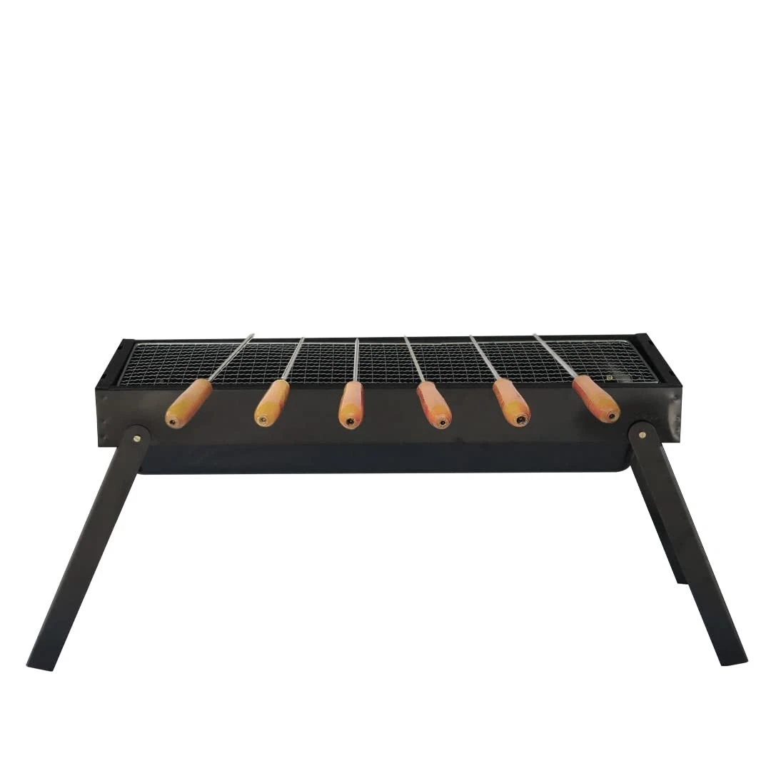 Portable Charcoal Foldable Barbeque Set Rectangular Portable Charcoal BBQ