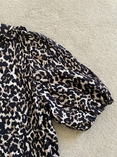 Nobody’s Child Emmie Blouse Top Shirt Leopard Print Women’s Size 8 BNWT RRP £49 - Picture 16 of 18