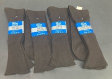 Vintage Mens Dress Socks Lot of 4 Pair Brown Orlon Stretch Nylon K-Mart