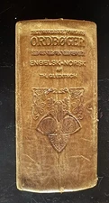 Vintage Norwegian - English Dictionary. Printed In Norway 1911.