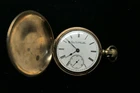 15 Jewels USA Antique Elgin Natl. Ladies C.W.C Co Gold Filled Pocket Watch