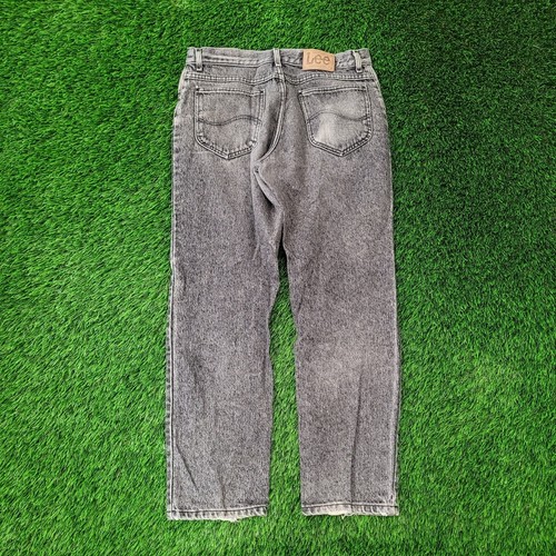 Vintage 80s LEE Storm Rider Jeans 32x29 Acid-Wash Whiskers - Picture 2 of 23