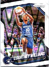 2025 Panini Prizm WNBA #69 Courtney Williams White Seismic