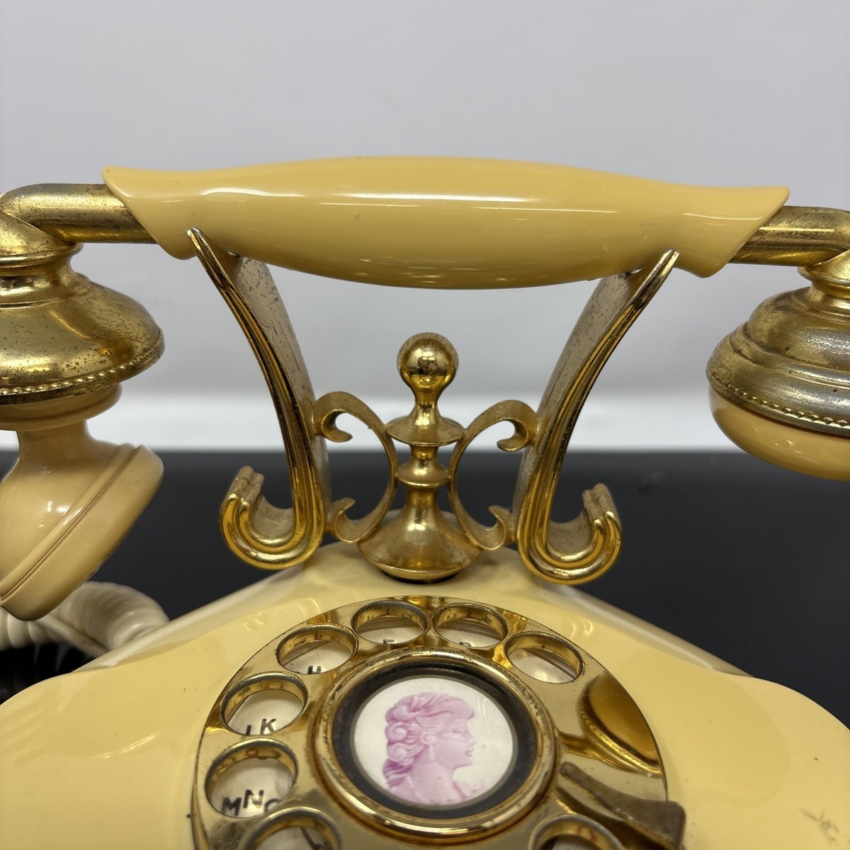Vintage Ivory Radio Shack Cutie Princess Phone Japan Rotary Dial