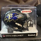 Jonathan Ogden Autographed Baltimore Ravens Flash Mini Football Helmet with HOF