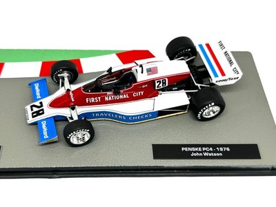 John Watson Penske PC4 Modellauto F1 von 1976, Pannini Penske Modell Rennwagen
