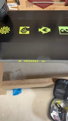 K2 Embassy 152 Snowboard Black/Green/Yellow with Bindings 4x4 Mount