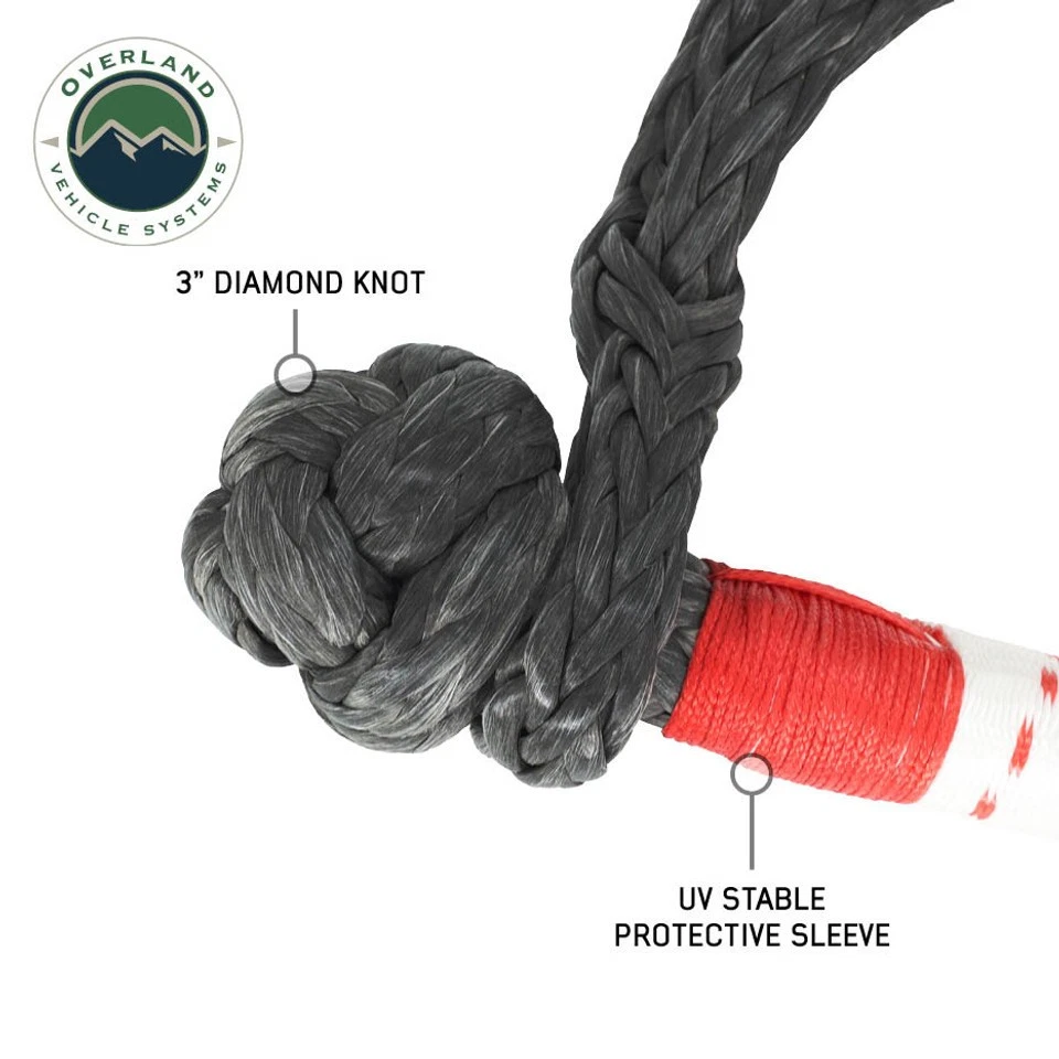 Grillete suave 7/16" x 23" 41.000 lb. con lazo y funda abrasiva y bolsa de almacenamiento Foto 4 de 4