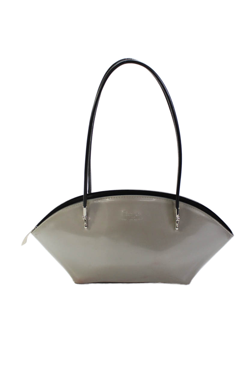 Beijo Womens Clam Shaped Zip Up Shoulder Bag GrayFree Shipping in US $100+ Orders | $6.95 Orders Below