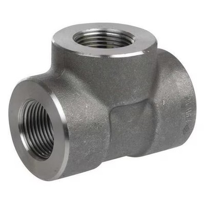 1 In Fnpt 316 Stainless Steel Threaded Tee, Class 3000 , 2Ua35