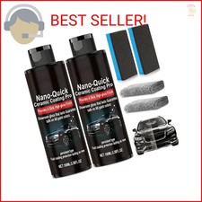 2PCS Nano-Quick Ceramic Coating Pro, Revolutionary Nano Spray for Car Detailing,