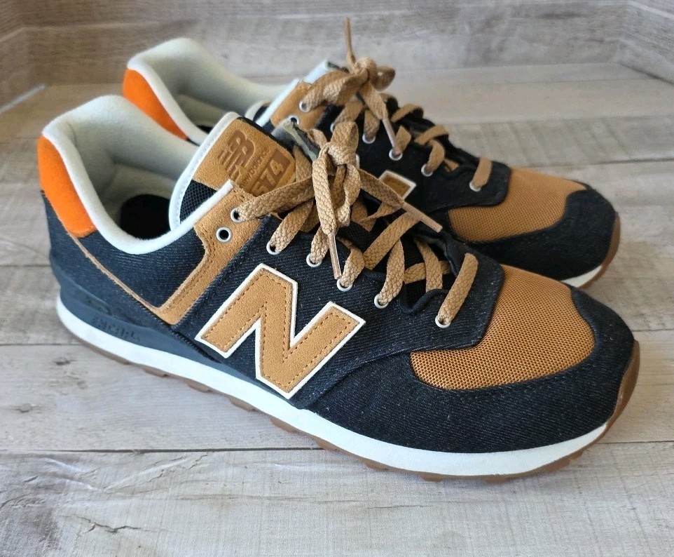 New Balance 574 'Denim Model' Black  (ML574DB2) Men's 12 EXC