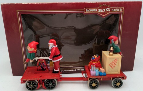 Coche de mano de Navidad Bachmann 96241 #2 con Santa y elfo - ruedas de metal EX/caja | Zustand: Used