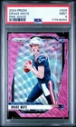 2024 Panini Prizm Drake Maye Rookie Pink WAVE #329 New England Patriots PSA 9