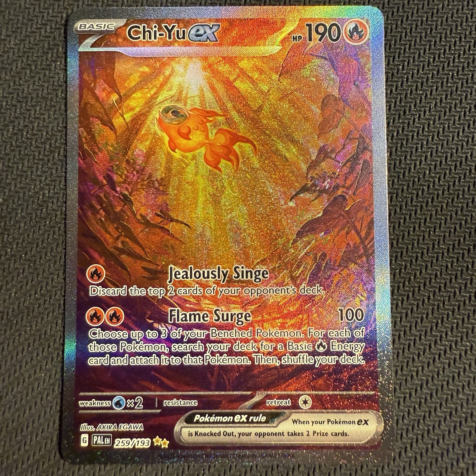 Chi-Yu Ex 259/193 NM Special Illustration Rare Pokemon TCG Paldea Evolved