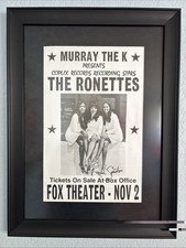 RONNIE SPECTOR~Autographed 11 x 17 Concert Poster~THE RONETTES
