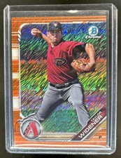 2019 Bowman Taylor Widener Chrome Prospects Orange Shimmer Refractor #/25