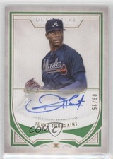 2019 Topps Definitive Collection Rookie Green 6/25 Touki Toussaint Auto 0az0
