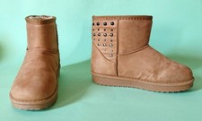 POLACCHINO RAGAZZA IN CAMOSCINO FODERATO IN PELLICCIA SINTETICA - n. 33