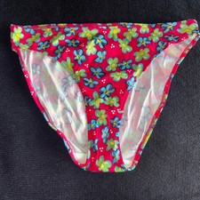 St. Eve Y2K Vtg L Bikini Panty Underwear Hi-Cut Colorful Floral Print Early 2000