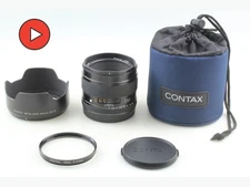Tested [Almost UNUSED] Contax Carl Zeiss Planar 80mm F2 645 Lens Case From JAPAN