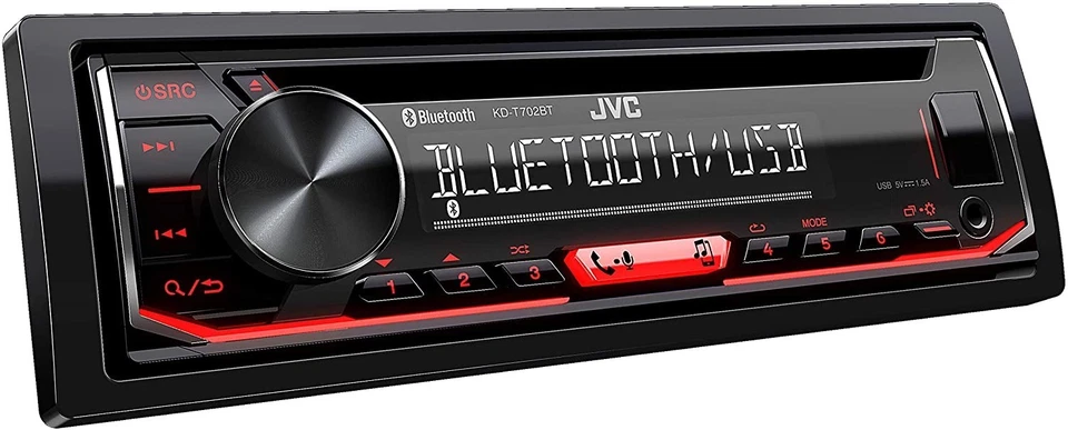 JVC KD-T702BT Autoradio CD 4x50W Vivavoce Bluetooth USB Android Spotify Control - Immagine 2 di 3