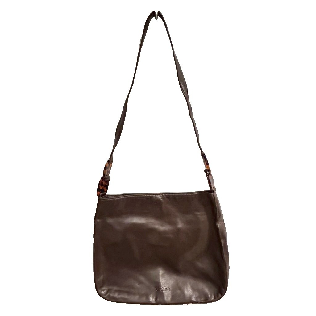 Max Mara MAX MARA shoulder bag leather sheepskin dark brown dark brown ■WGA