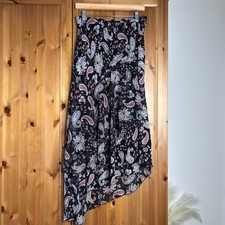 Vintage Y2K Fairy Grunge Tiered Midi Skirt Asymmetrical Women  s 6 Whimsigoth