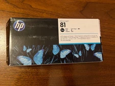 2015 GENUINE HP 81 DYE Black PRINTHEAD/CLEANER C4950A DESIGNJET 5000 5500
