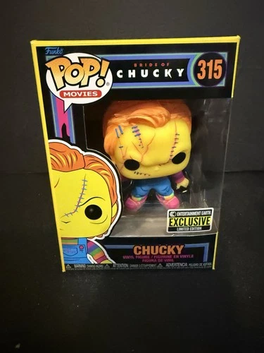 FUNKO POP ! CHUCKY 315 ENTERTAINMENT EARTH BLACKLIGHT POP MOVIES F01