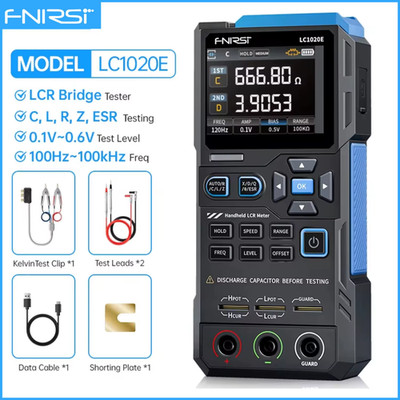LC1020E High Precision Digital Bridge LCR ESR Tester Resistance Capacitance Indu
