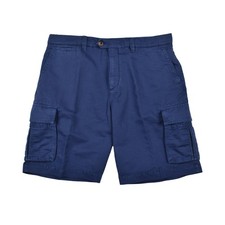 BRUNELLO CUCINELLI MEN'S LINEN BLEND CARGO STYLE  SHORT PANTS NWT MSRP $1095