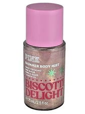 VICTORIA’S SECRET PINK BISCOTTI DELIGHT SHIMMER BODY MIST SPRAY SPLASH 2.5 oz