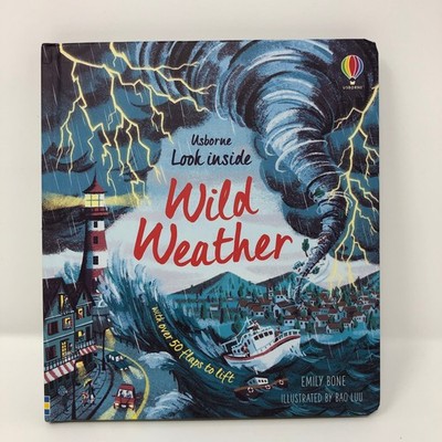 Usborne Look Inside Wild Weather Lift The Flap Emily Bone (English) Board Book
