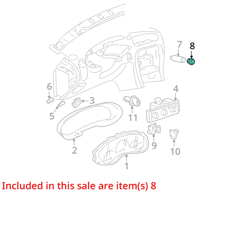 SE ADAPTA A 1999-2004 OLDSMOBILE ALERO BISEL PELIGRO WRNG SW MUY 22659512 - NUEVO OEM Foto 3 de 4