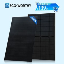 ECO-WORTHY N-Type 440W 12V Bifacial Solar Panel Camper Motorhome Van Garden