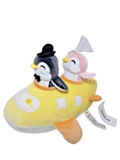 MinisoLife Yellow Penguin Plush Toy 11” w/Tag Newlyweds Wedding Airplane Travel