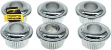 Metal Chrome 10Mm Guitar Tuners Conversion Bushings Adapter Ferrules for Vintage