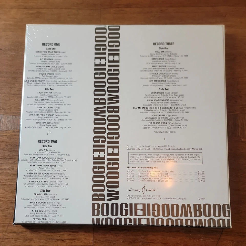 SEALED Boogie Woogie 1929-1947 3-LP Record Box Set M61358 Vintage Vinyl ~ NEW! - Image 2 of 2
