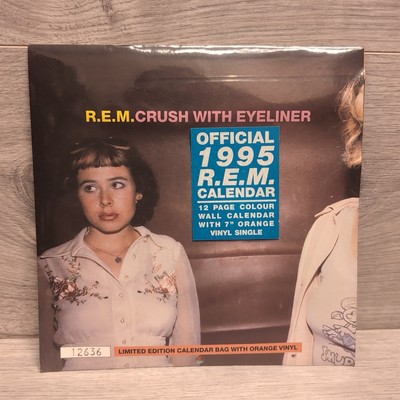R.E.M - Crush With Eyeliner - 7'' Orange Vinyl Limited Edition Calendar Bag 1995 