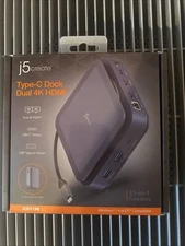 j5create Type-C Dock Dual 4K HDMI JCD3198  (Brand New)