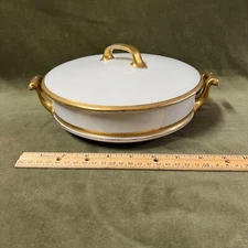 Old Abbey Limoges Covered Serving Dish Round Tureen