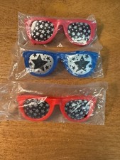 Three Pair of Fourth of the July Children's Sunglasses NEW