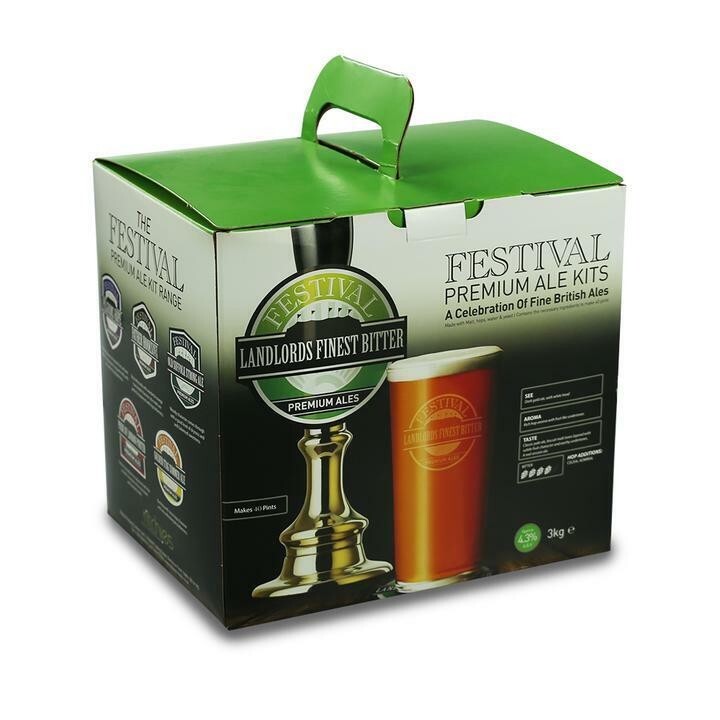 Festival Premium LANDLORDS FINEST BITTER Beer Kit British Ale P&P UK