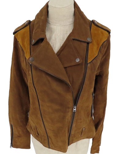 BIRTH OF ROYAL CHILD Suede Armor Jacket Brown Used
