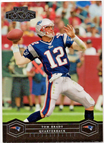 TOM BRADY 2004 Playoff Honors Base #57 New England Patriots Football Card