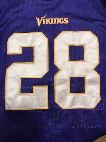 Reebok NFL Men’s 52 Peterson #28 Minnesota Vikings Jersey Stitched - Picture 7 of 9
