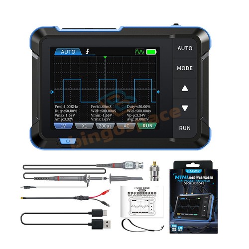 FNIRSI DSO153 2-in-1 Handheld Oscilloscope 10KHz 5MS/s Digital Signal Generator - Picture 10 of 20