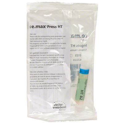 Ivoclar IPS Emax Press 5 Ingots HT-B2 e-max 626326