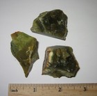 3 SMALL NATURAL ROUGH 1.1"- 1.6" GREEN OPAL CRYSTAL STONE MINERALS  78.5g *3 (GG — photo 2